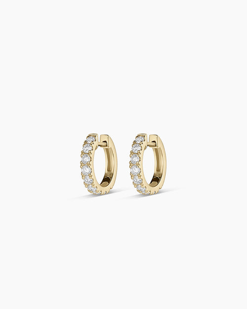 14K Lab Grown Diamond Eternity Huggies