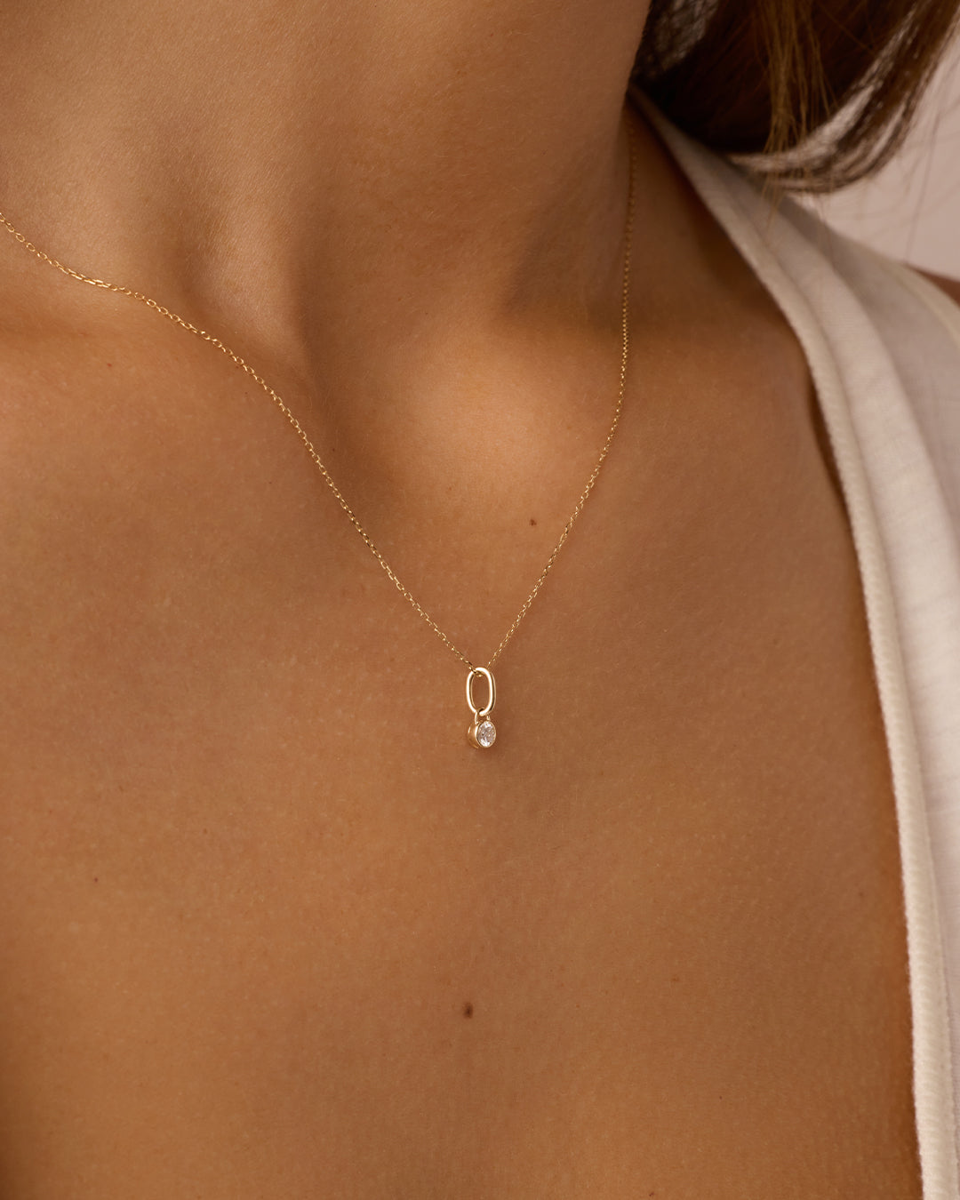 14K Lab Grown Diamond Halo Charm