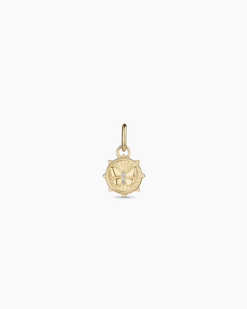 14K Diamond Butterfly Charm