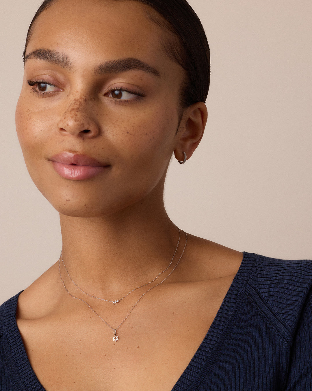14K Gold Star of David Charm