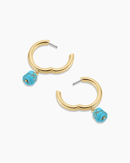 Turquoise Cove Hoops