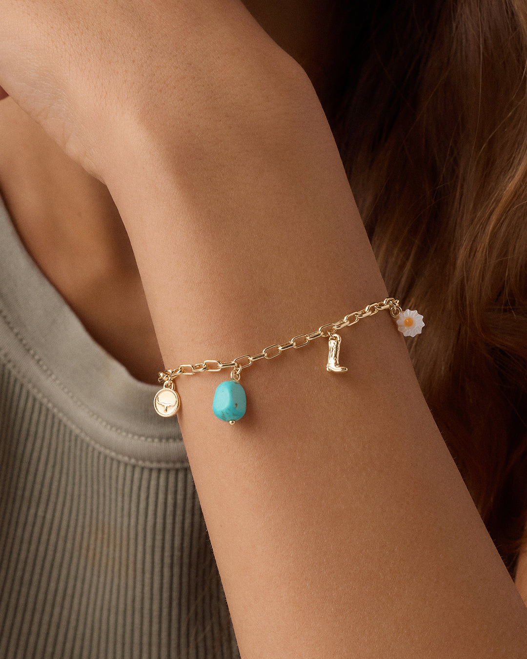 Western Mini Charm Bracelet