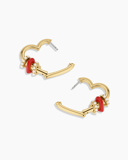Love Pearl Hoops