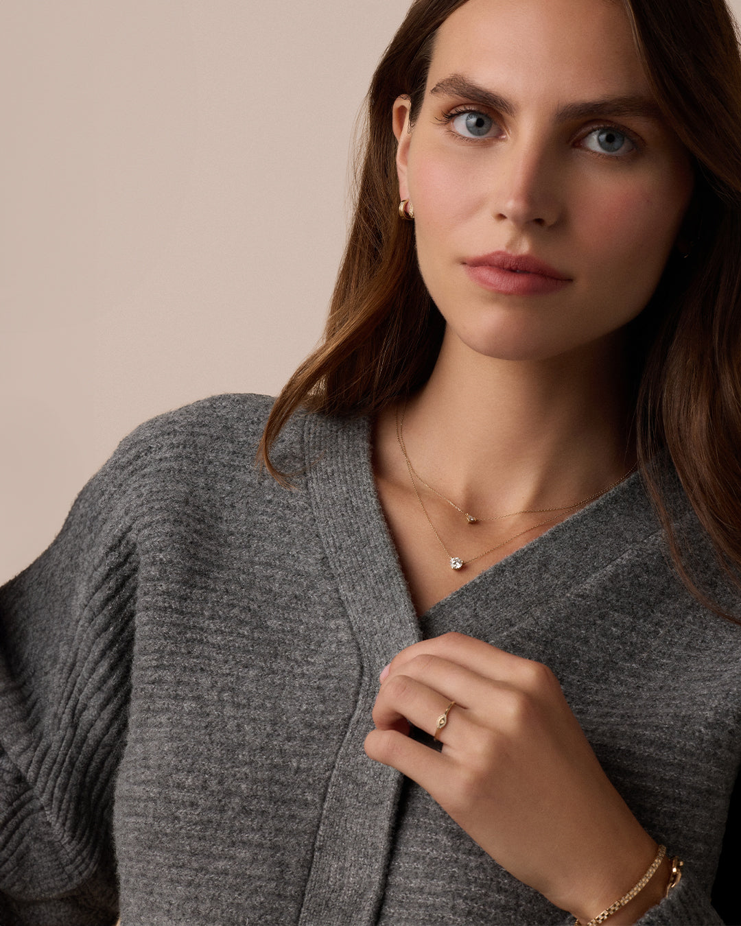 14K Lab Grown Diamond Solitaire Necklace