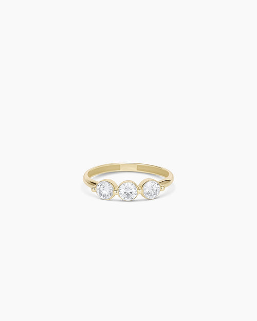 14K Lab Grown Diamond Trio Ring