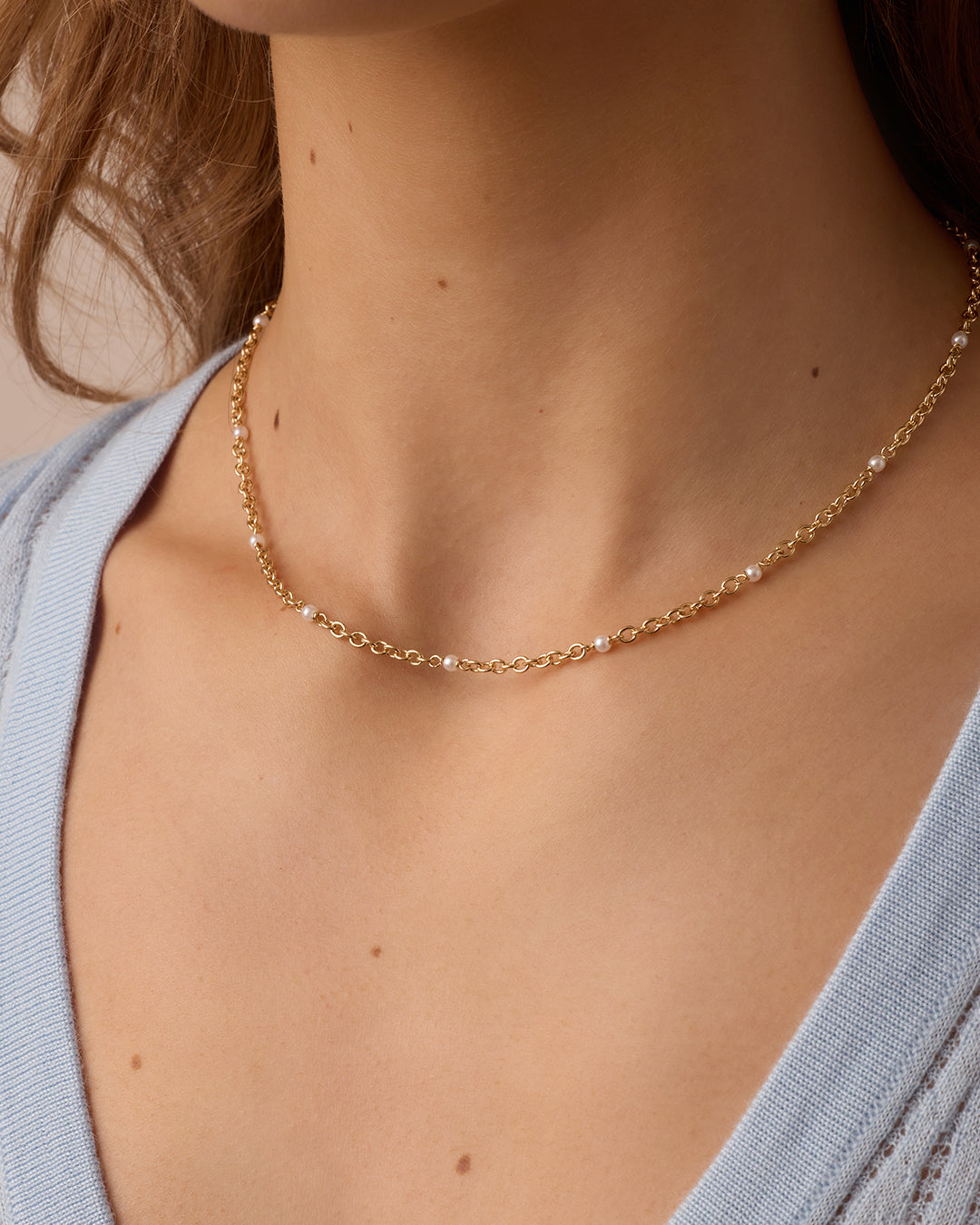 Finley Pearl Dot Necklace