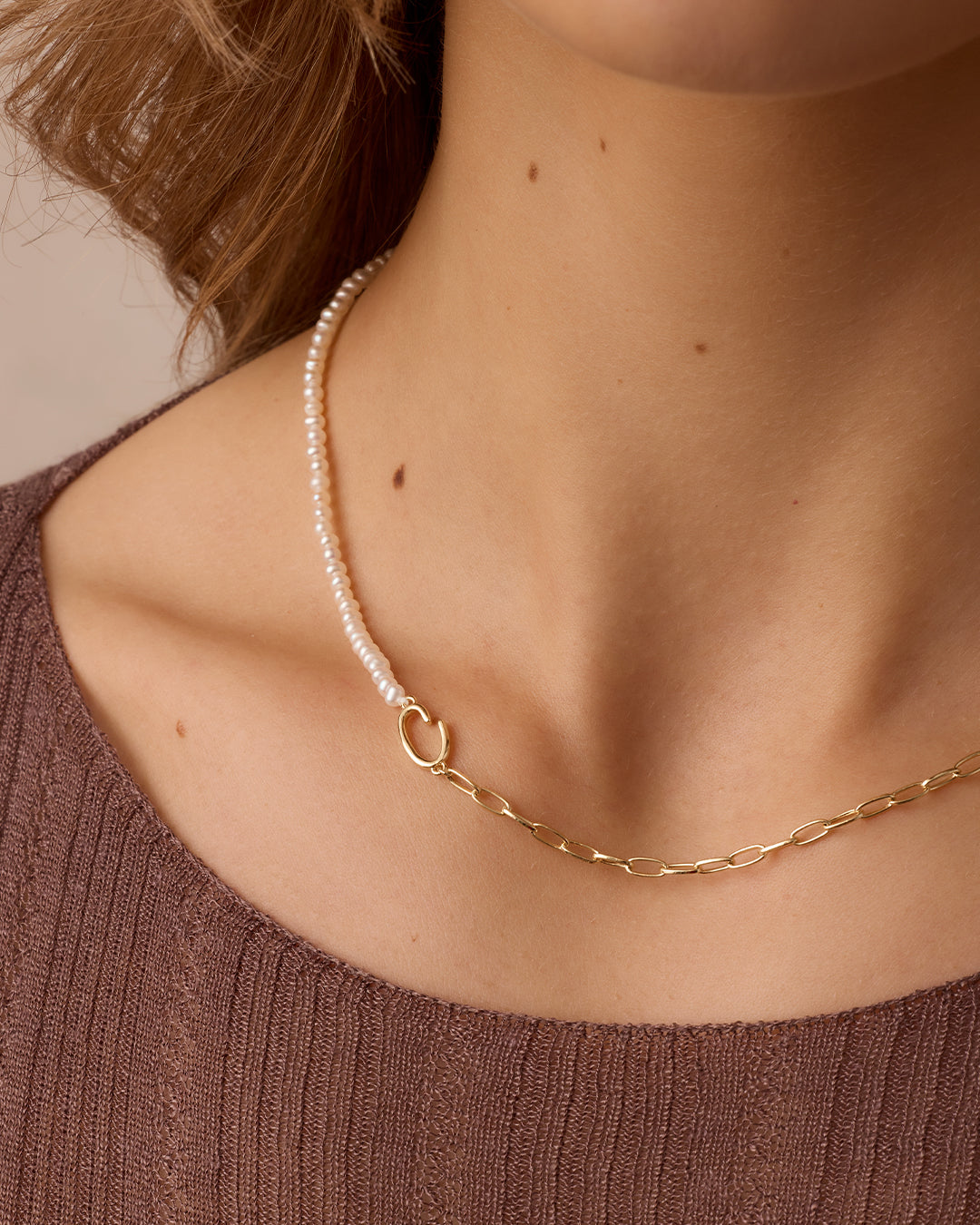 Lou Pearl Alphabet Necklace