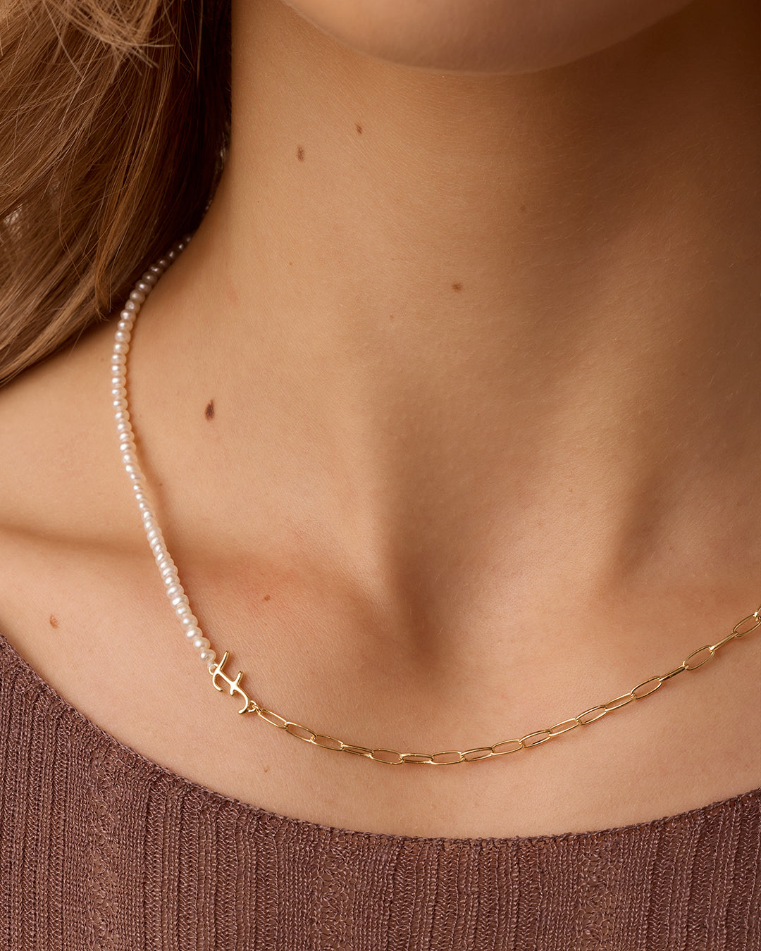 Lou Pearl Alphabet Necklace