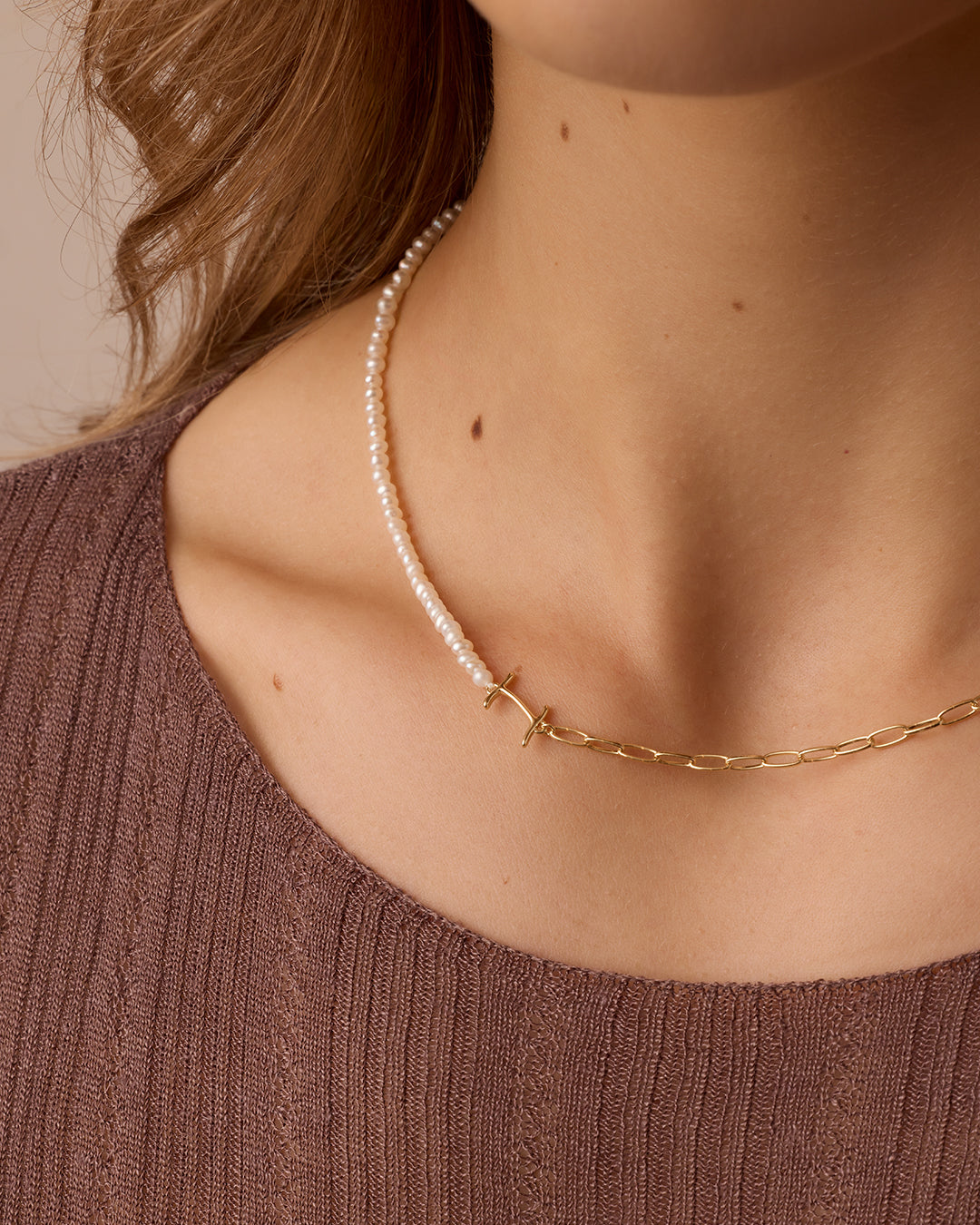Lou Pearl Alphabet Necklace
