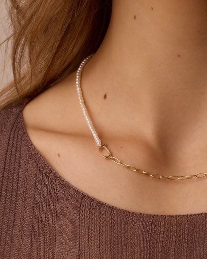 Lou Pearl Alphabet Necklace