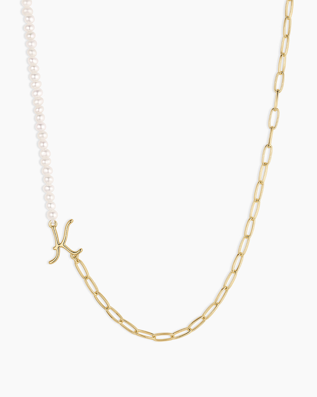 Lou Pearl Alphabet Necklace
