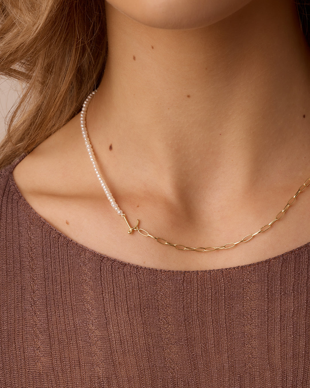 Lou Pearl Alphabet Necklace