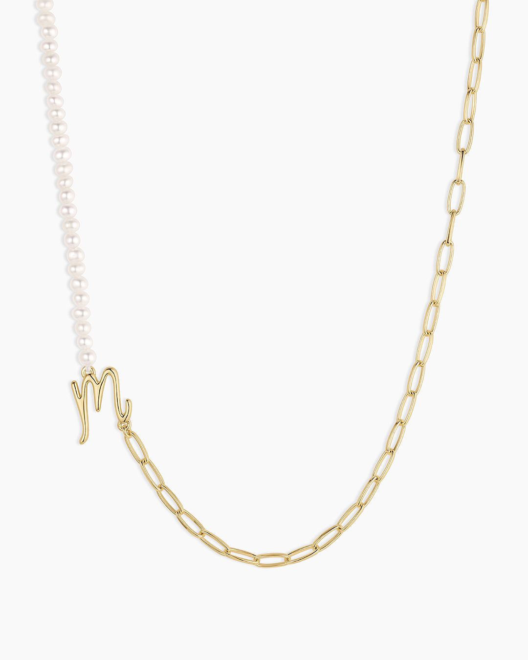 Lou Pearl Alphabet Necklace