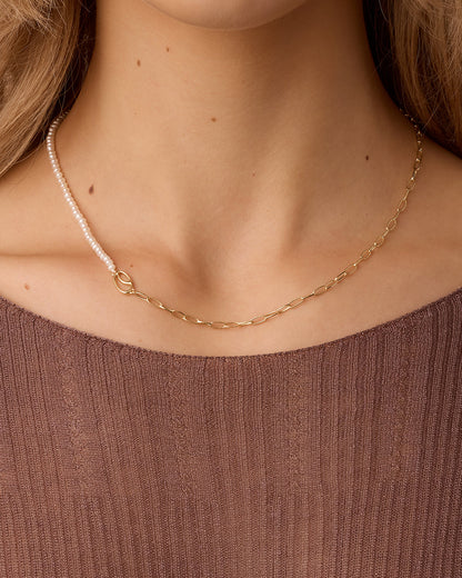 Lou Pearl Alphabet Necklace