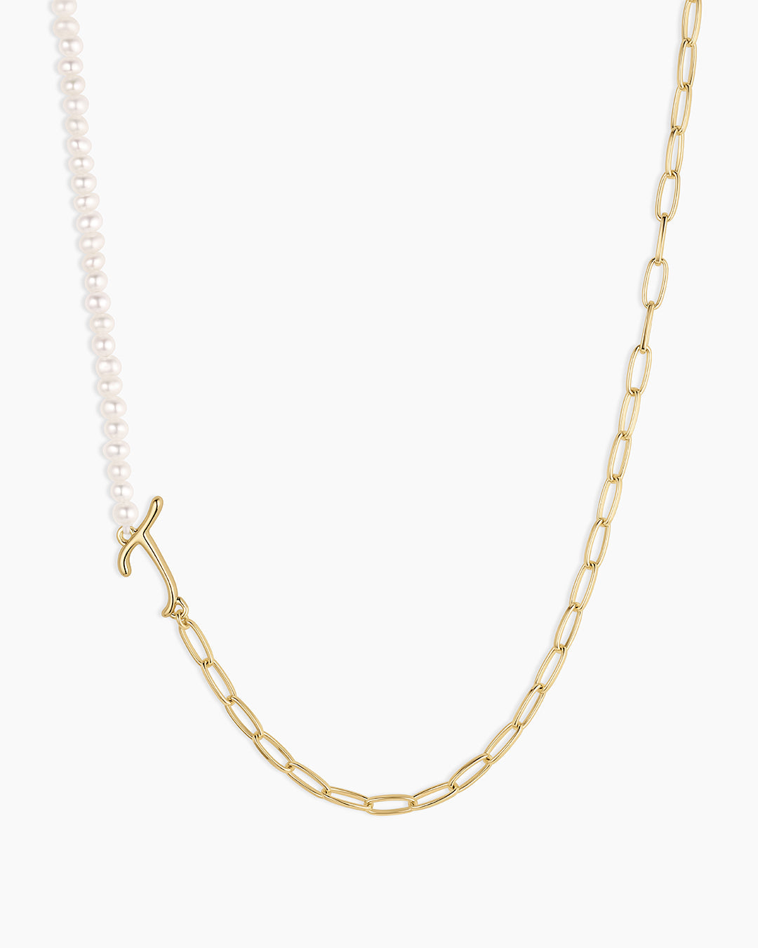 Lou Pearl Alphabet Necklace