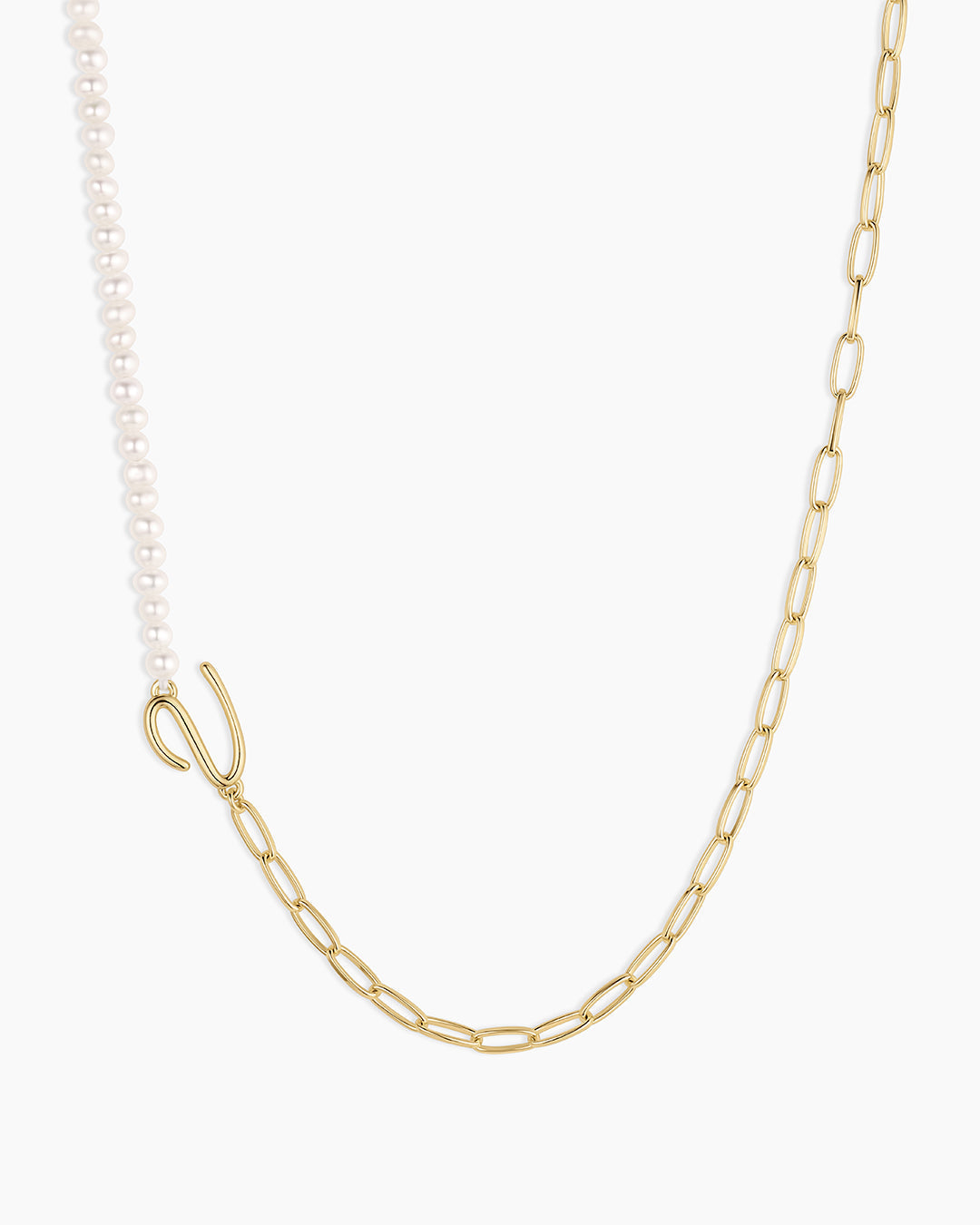 Lou Pearl Alphabet Necklace