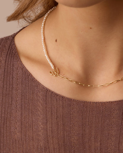 Lou Pearl Alphabet Necklace