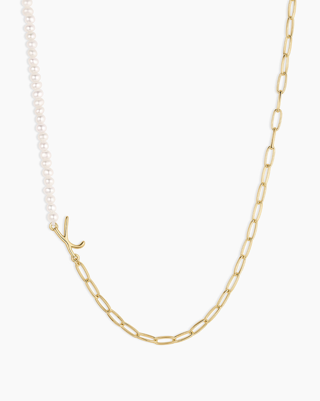 Lou Pearl Alphabet Necklace