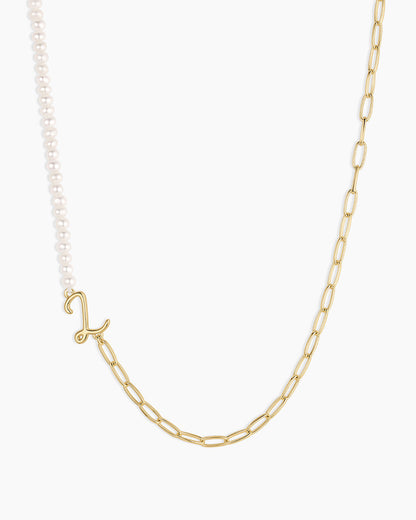 Lou Pearl Alphabet Necklace