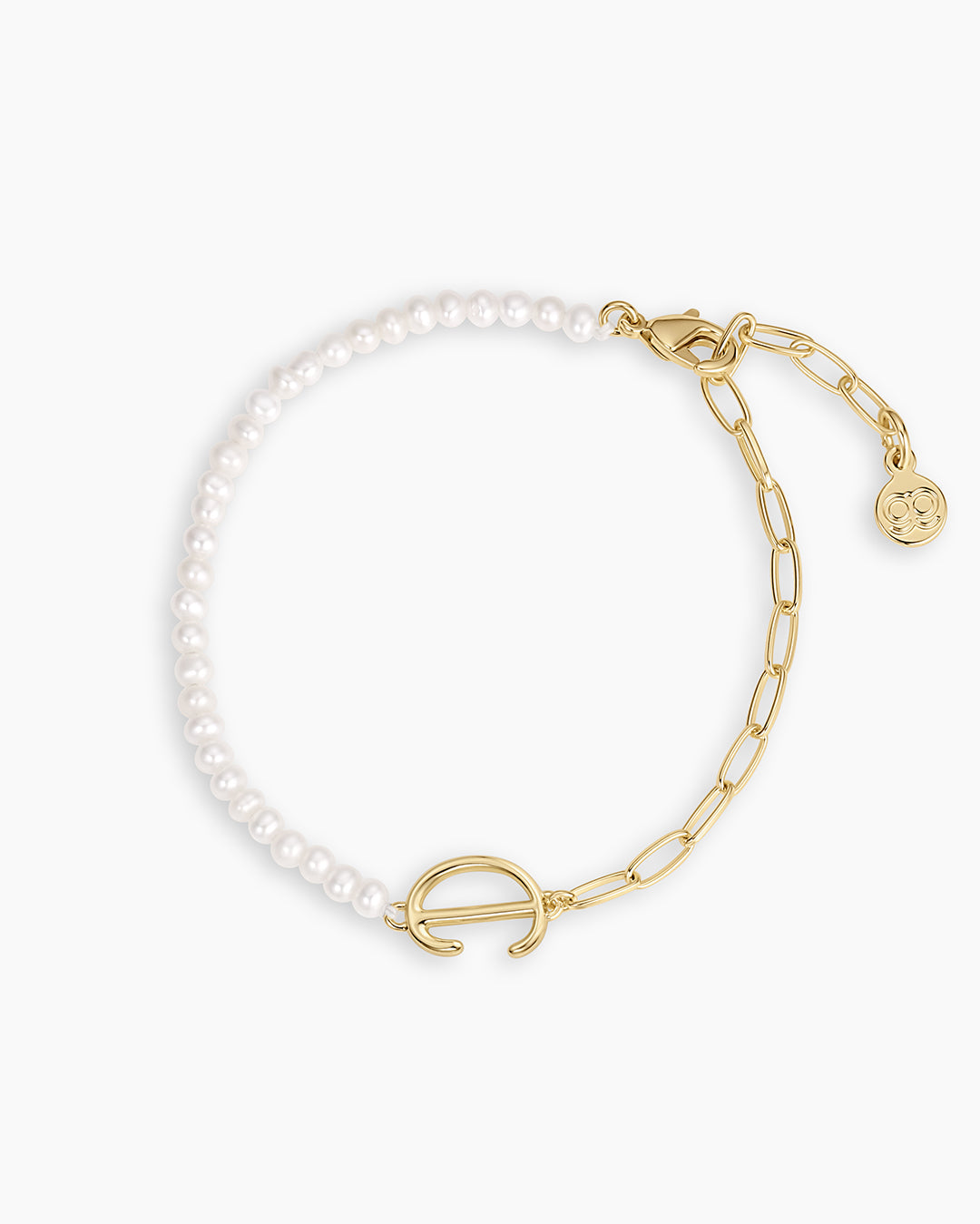 Lou Pearl Alphabet Bracelet