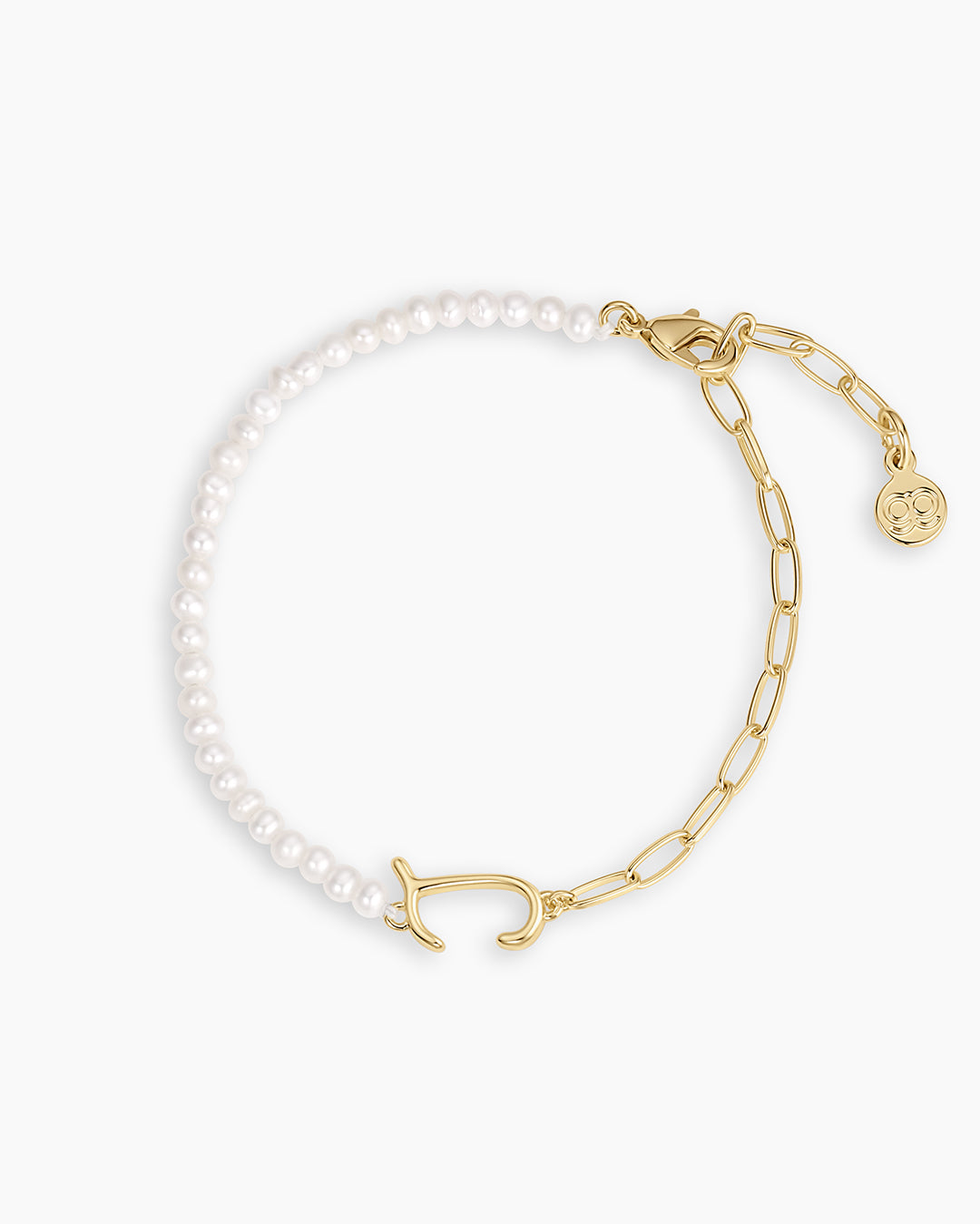 Lou Pearl Alphabet Bracelet