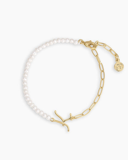 Lou Pearl Alphabet Bracelet