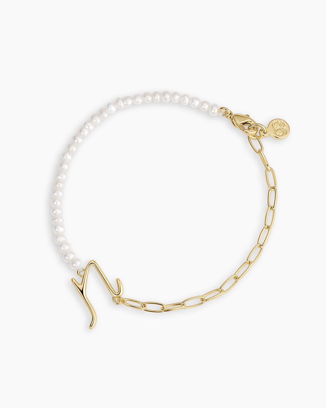 Lou Pearl Alphabet Bracelet