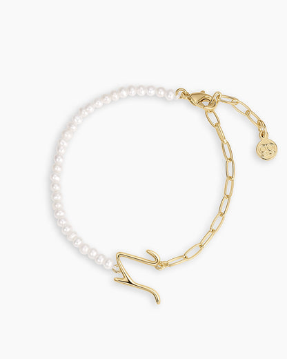 Lou Pearl Alphabet Bracelet