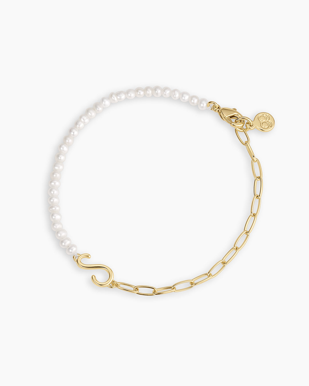 Lou Pearl Alphabet Bracelet