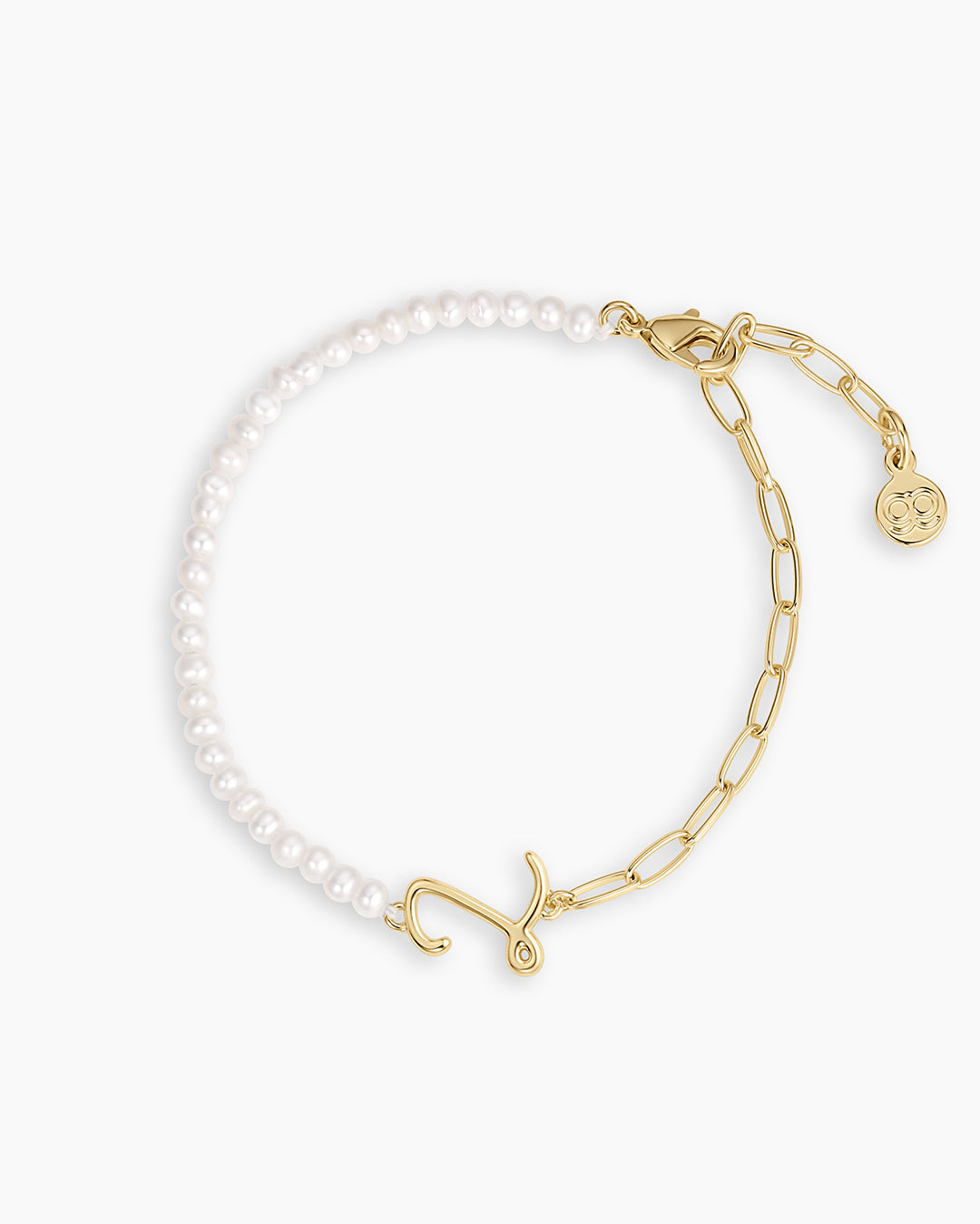 Lou Pearl Alphabet Bracelet