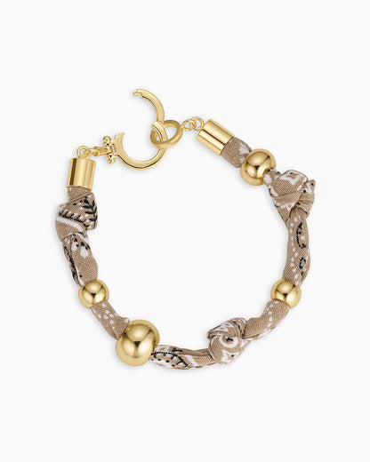 Paisley Bandana Knot Bracelet