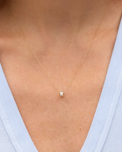 14K Gold Mama Halo Charm