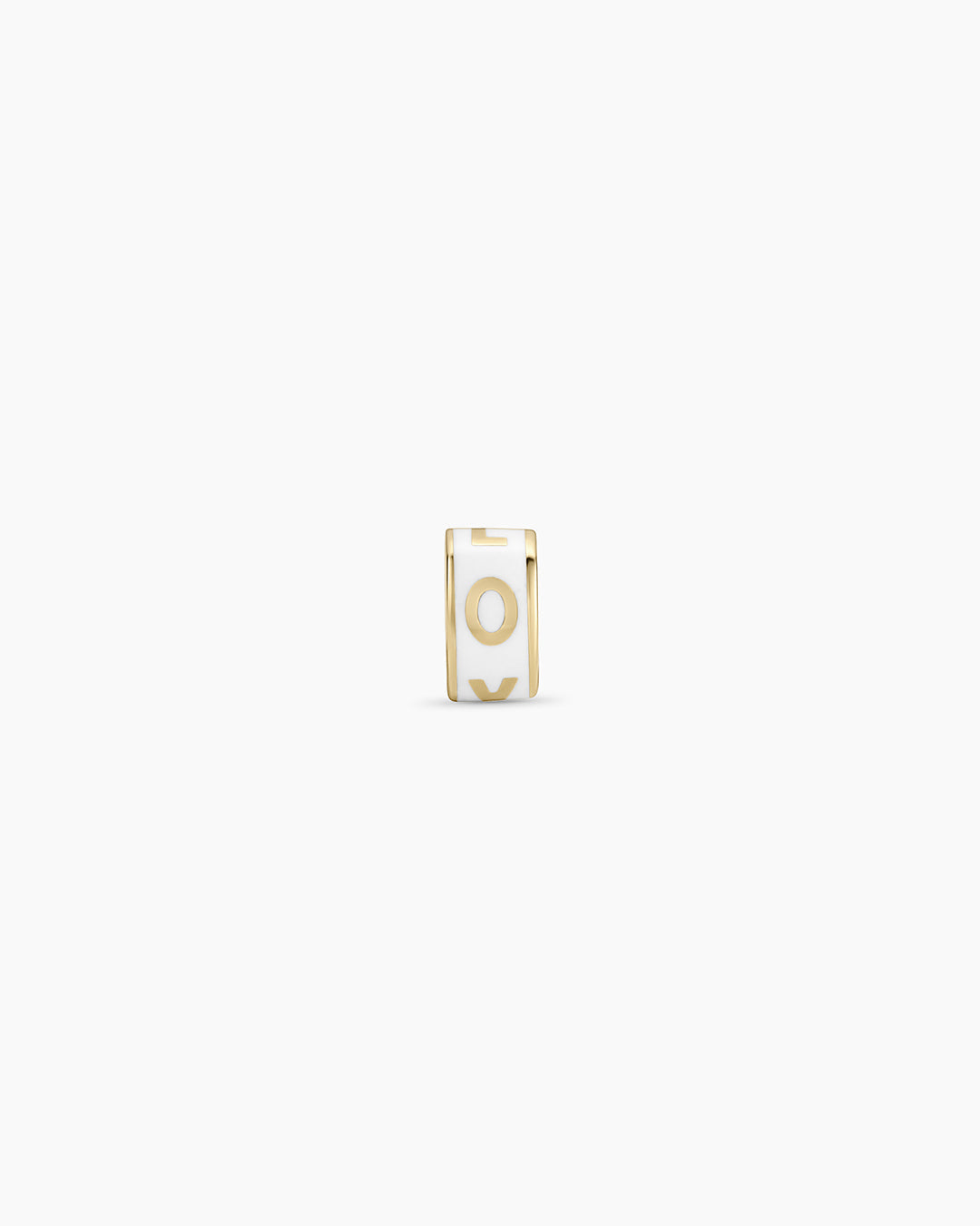 14K Gold Love Halo Charm Necklace