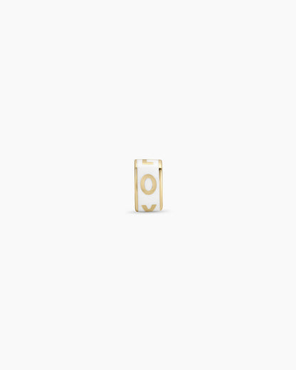 14K Gold Love Halo Charm Necklace