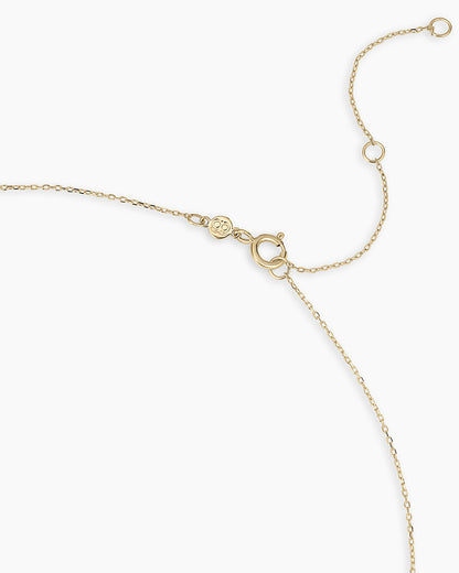 14K Gold Milestone Heart Charm Necklace
