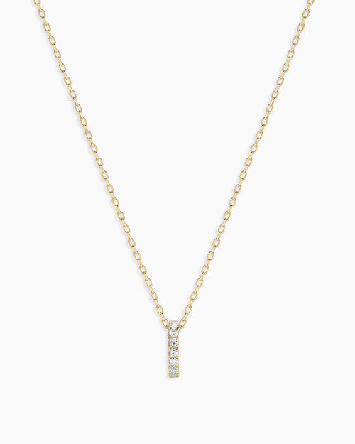 14K Diamond Pavé Halo Charm Necklace