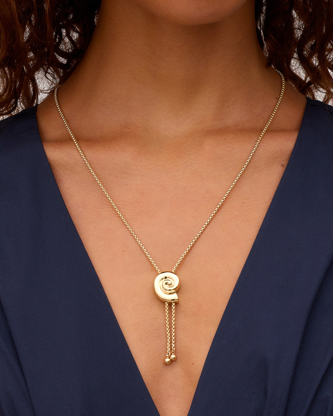 Nautilus Bolo Necklace