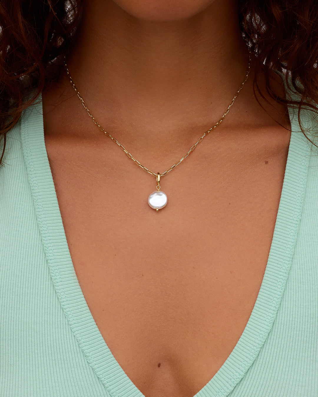 Coin Pearl Parker Charm