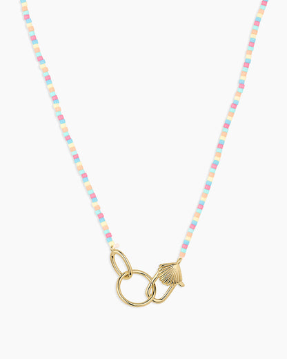Scallop Padlock Beach Necklace