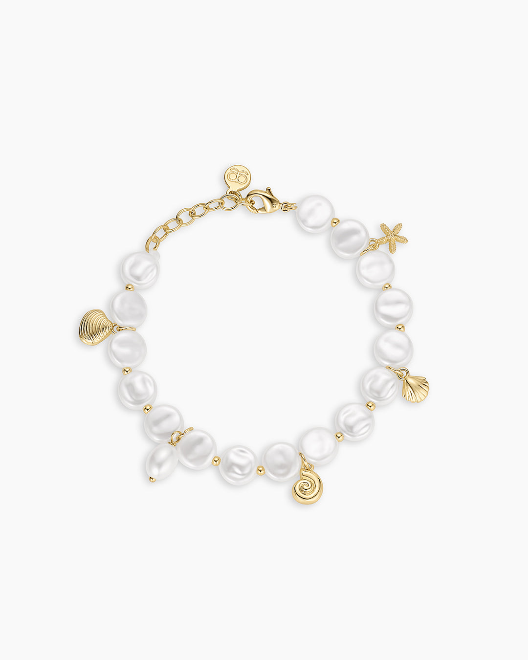 Reese Pearl Mini Charm Bracelet