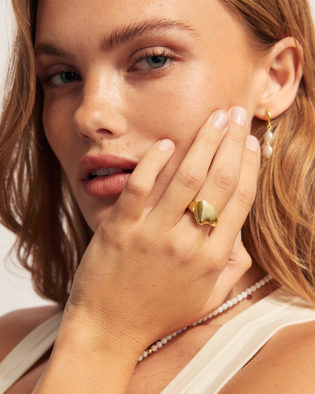 Pearl Locket Ring