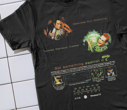 95 Batman Forever The Video Game Washed Black T-Shirt