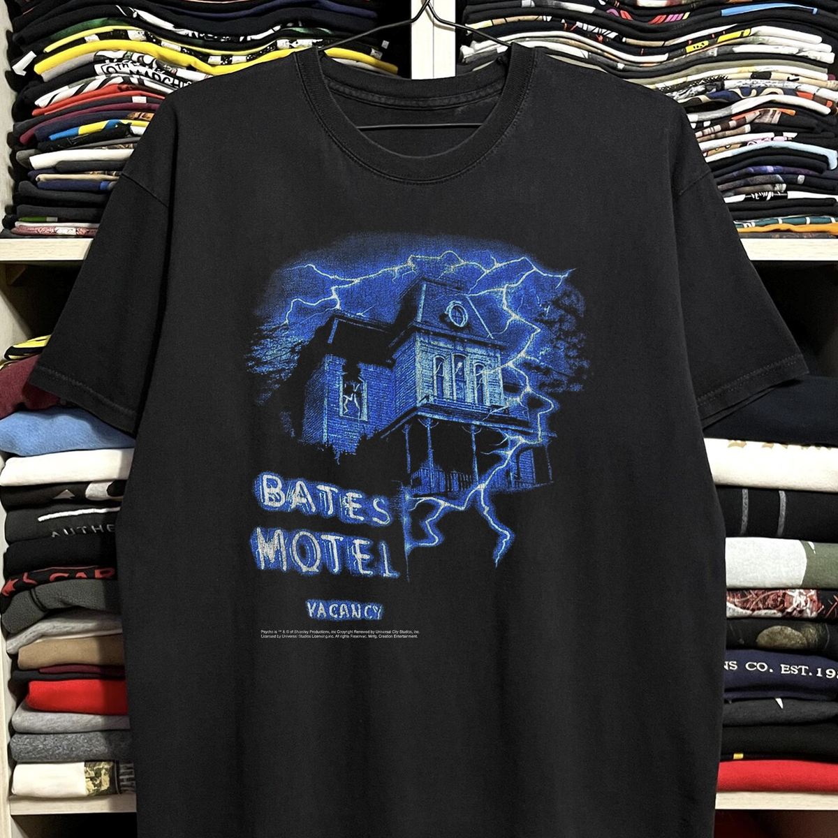 Rare Bates Motel Washed Black Tee