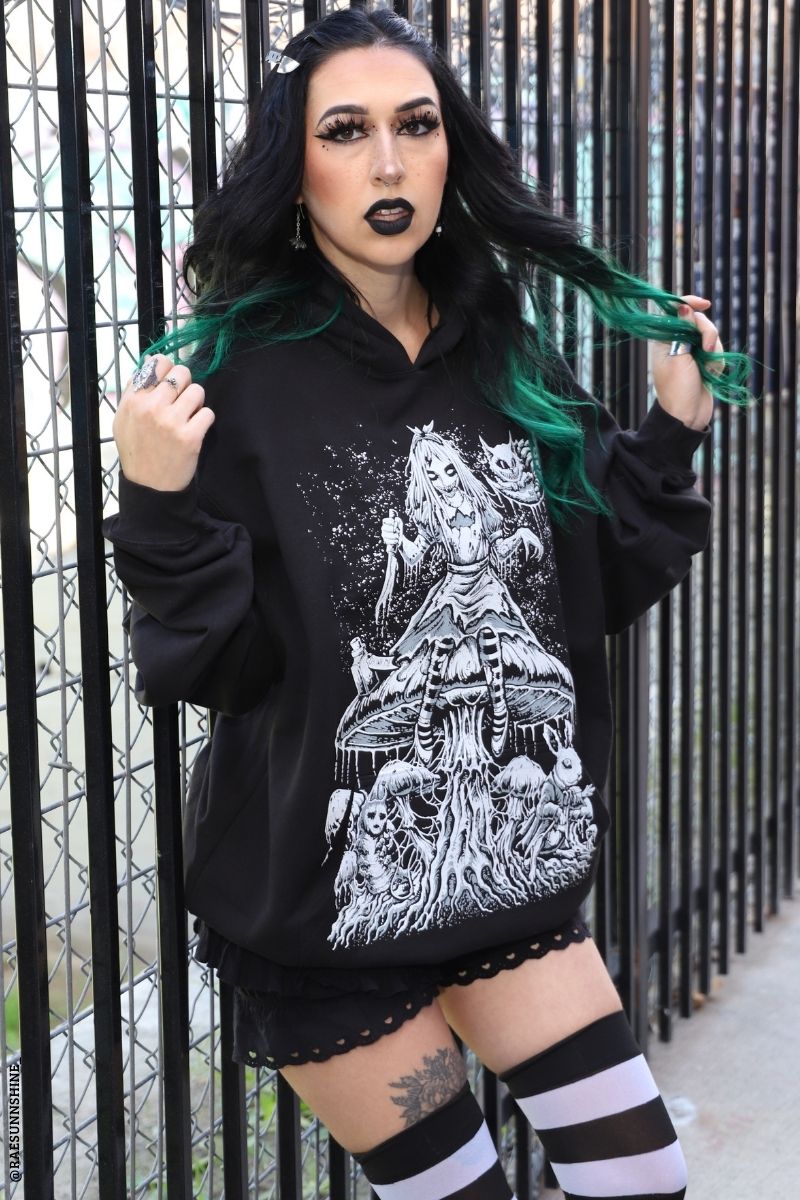 Alice Down The Rabbit Hole Hoodie