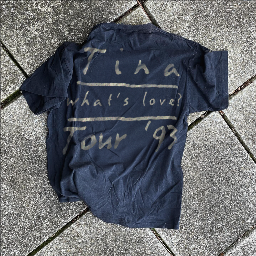 Tina Turner - Whats's Love 1993 Tour Rare Vintage Washed Black Tshirt
