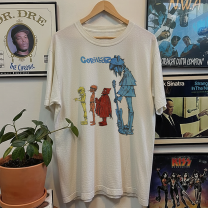 Rare Gorillaz Washed White Tee