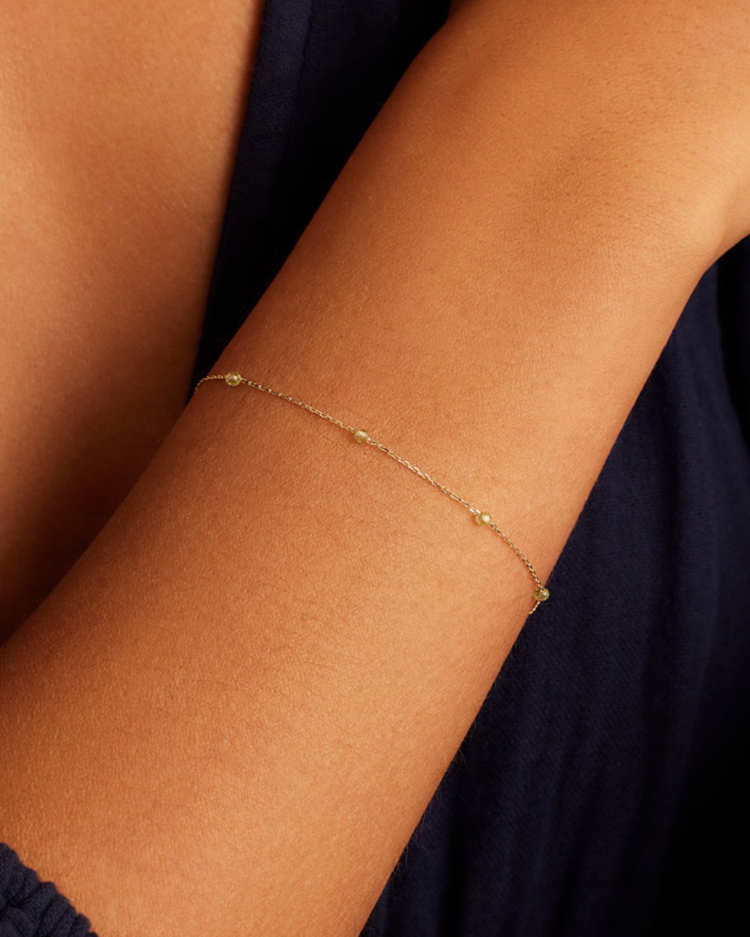 14K Gold Newport Birthstone Bracelet