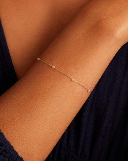 14K Gold Newport Birthstone Bracelet