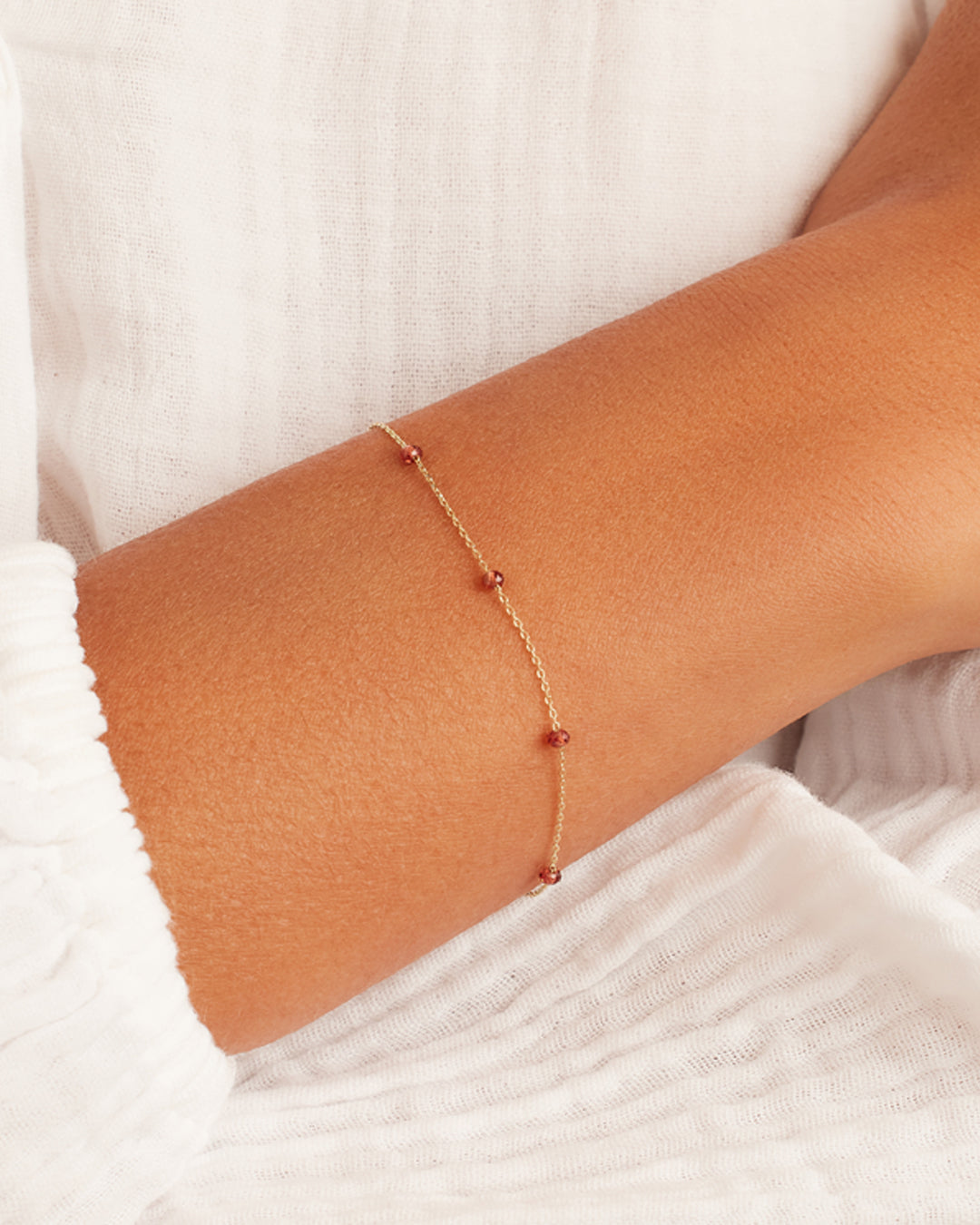 14K Gold Newport Birthstone Bracelet