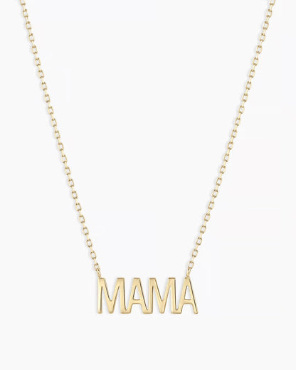 14K Gold Mama Necklace
